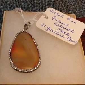 Genuine natural Stone pendent